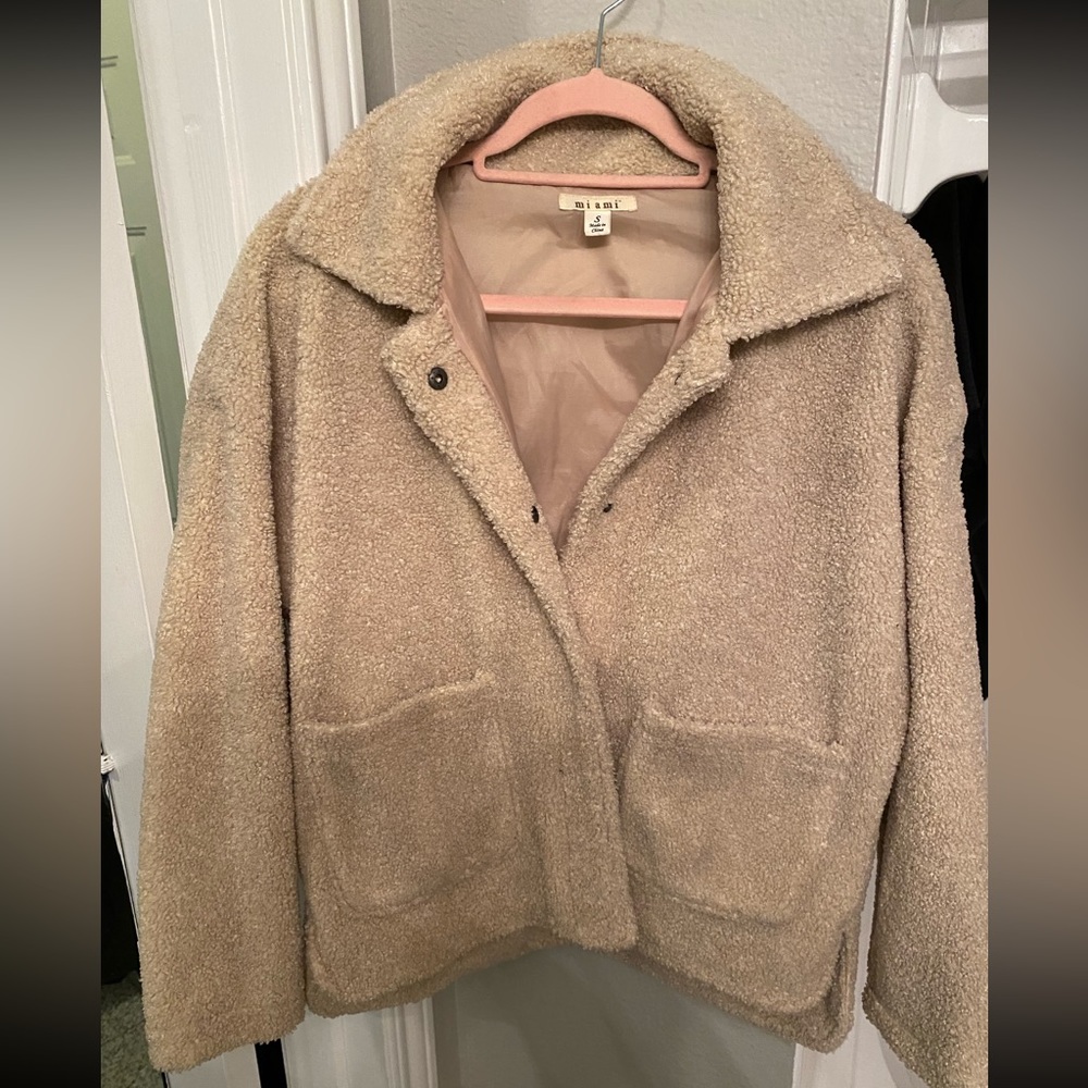 Fuzzy jacket winter coat